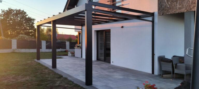 Szklane zadaszenia tarasów - dach tarasu zabudowany szkłem hartowanym - Realizacja Alumar-Zabudowy